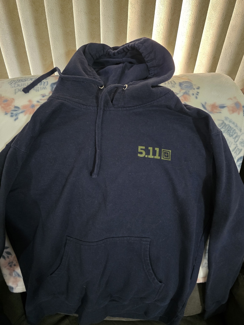 5.11 Tactical Navy Hoodie with Olive Logo